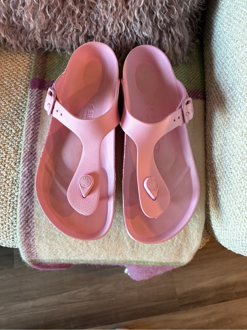 Birkenstock Kids Pink EVA Thong Sandals
